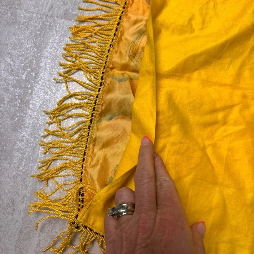 Vintage US Army satin fringe pillow case WWII souvenir pillow cases